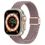 Bracelet de montre en nylon tressé à boucle magnétique fine, pour Apple Watch Series 9 41mm, pour Apple Watch Ultra 49mm