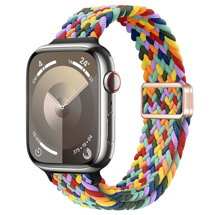 Bracelet de montre en nylon tressé à boucle magnétique fine, pour Apple Watch Series 8 41mm, pour Apple Watch Series 8 45mm