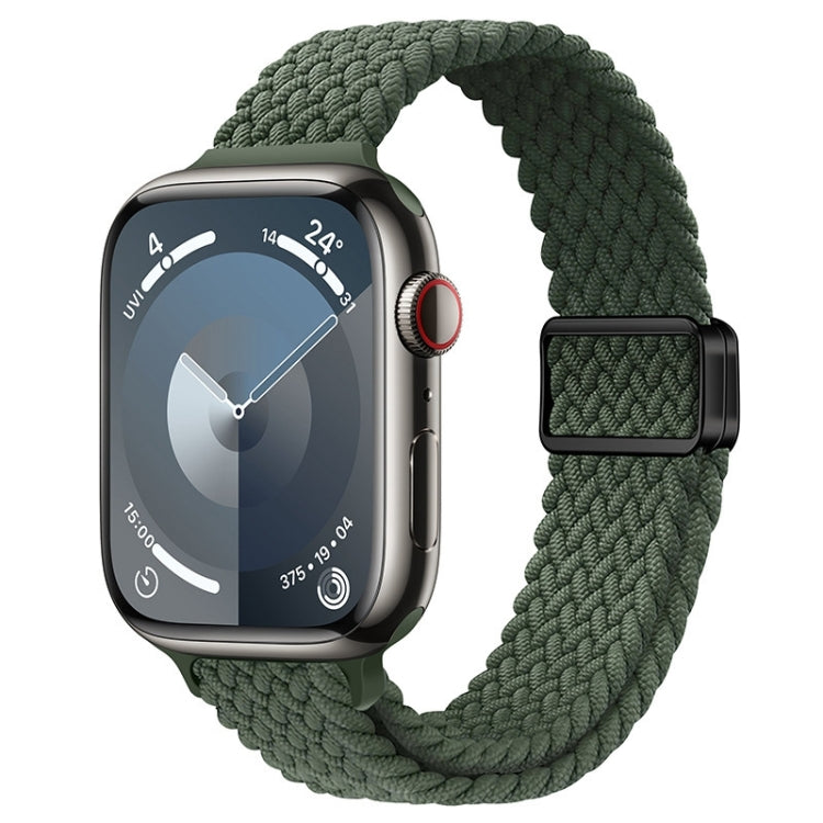 Bracelet de montre en nylon tressé à boucle magnétique fine, pour Apple Watch Series 8 41mm, pour Apple Watch Series 8 45mm