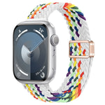 Bracelet de montre en nylon tressé à boucle magnétique fine, pour Apple Watch Series 8 41mm, pour Apple Watch Series 8 45mm