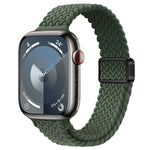 Bracelet de montre en nylon tressé à boucle magnétique fine, pour Apple Watch Series 8 41mm, pour Apple Watch Series 8 45mm