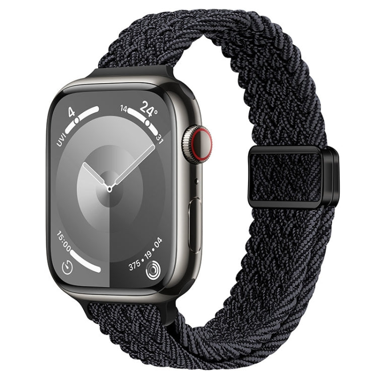 Bracelet de montre en nylon tressé à boucle magnétique fine, pour Apple Watch Series 8 41mm, pour Apple Watch Series 8 45mm