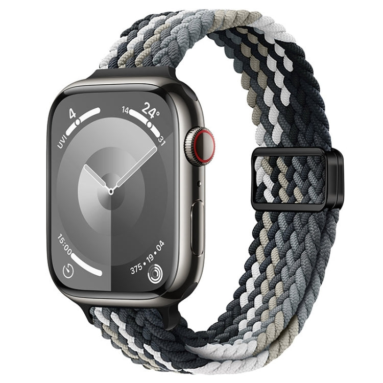 Bracelet de montre en nylon tressé à boucle magnétique fine, pour Apple Watch Series 8 41mm, pour Apple Watch Series 8 45mm