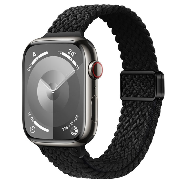 Bracelet de montre en nylon tressé à boucle magnétique fine, pour Apple Watch Series 8 41mm, pour Apple Watch Series 8 45mm