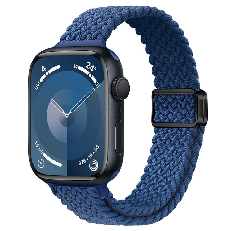 Bracelet de montre en nylon tressé à boucle magnétique fine, pour Apple Watch Series 8 41mm, pour Apple Watch Series 8 45mm