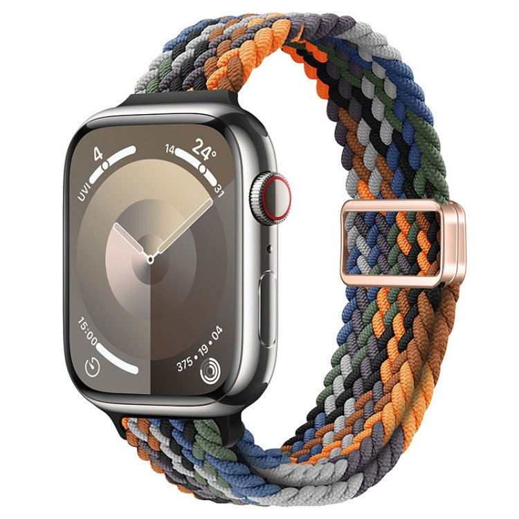 Bracelet de montre en nylon tressé à boucle magnétique fine, pour Apple Watch Series 8 41mm, pour Apple Watch Series 8 45mm