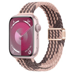 Bracelet de montre en nylon tressé à boucle magnétique fine, pour Apple Watch Series 8 41mm, pour Apple Watch Series 8 45mm