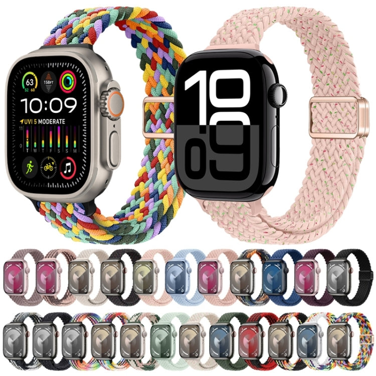 Bracelet de montre en nylon tressé à boucle magnétique fine, pour Apple Watch Series 9 41mm, pour Apple Watch Ultra 49mm