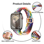 Bracelet de montre en nylon tressé à boucle magnétique fine, pour Apple Watch Series 9 41mm, pour Apple Watch Ultra 49mm