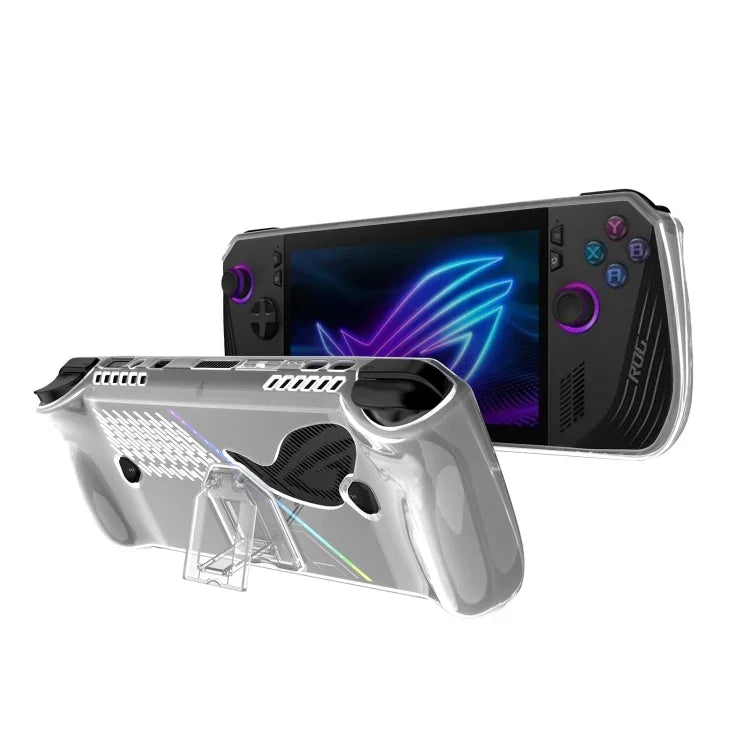 Étui de protection transparent en TPU avec support, pour ASUS ROG Ally X