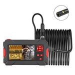Endoscope numérique double caméra P30 8mm 1080P IP68 étanche avec écran 4,3 pouces, câble rigide 2m, câble rigide 5m, câble rigide 10m