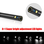 Endoscope numérique double caméra P30 8mm 1080P IP68 étanche avec écran 4,3 pouces, câble rigide 2m, câble rigide 5m, câble rigide 10m