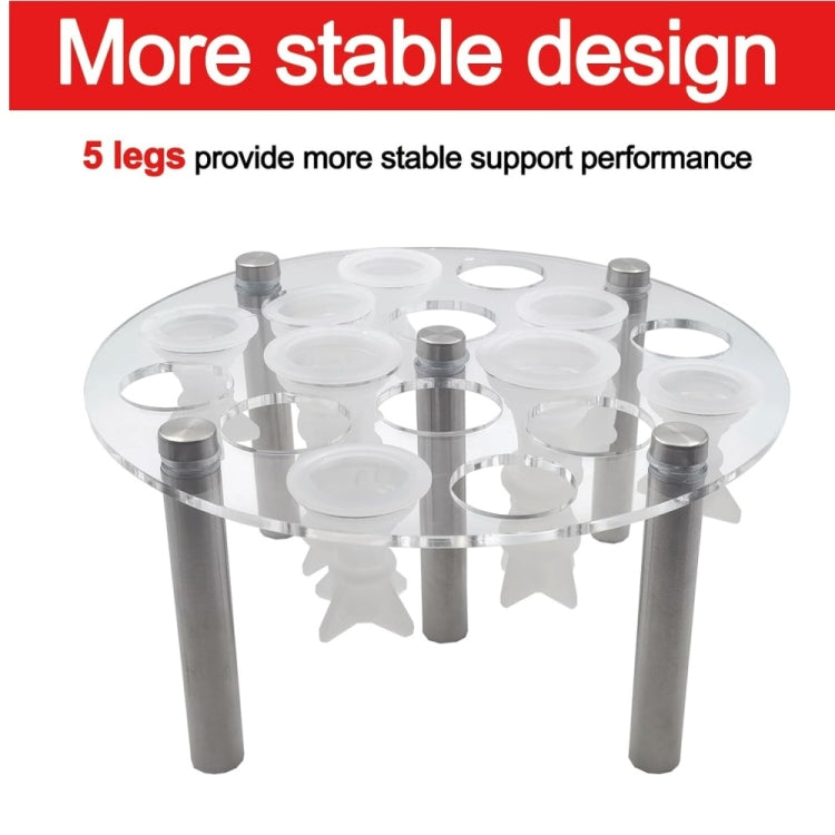 Support de moule d'échecs rond sans moule en silicone, YX124