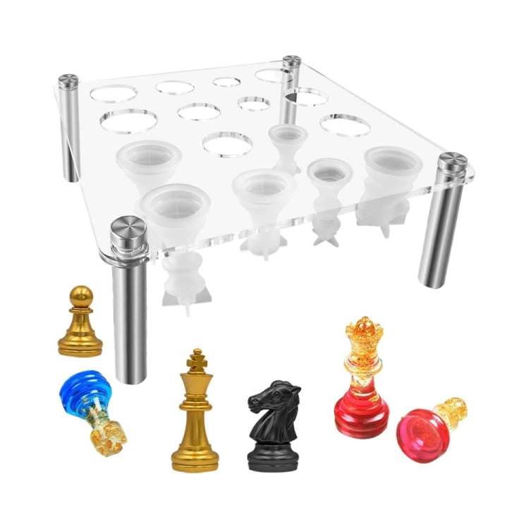 Support pour moule d'échecs carré sans moule en silicone, YX125