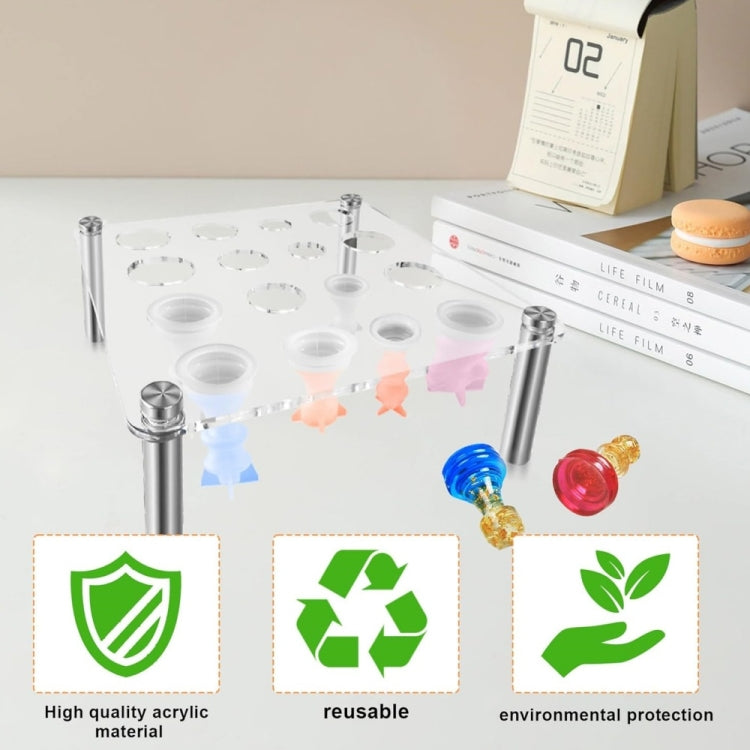Support pour moule d'échecs carré sans moule en silicone, YX125
