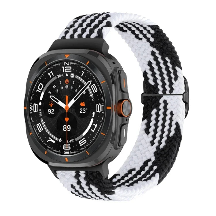 Bracelet de montre tressé en nylon avec boucle coulissante, pour Samsung Galaxy Watch Ultra 47mm / Ultra 2025