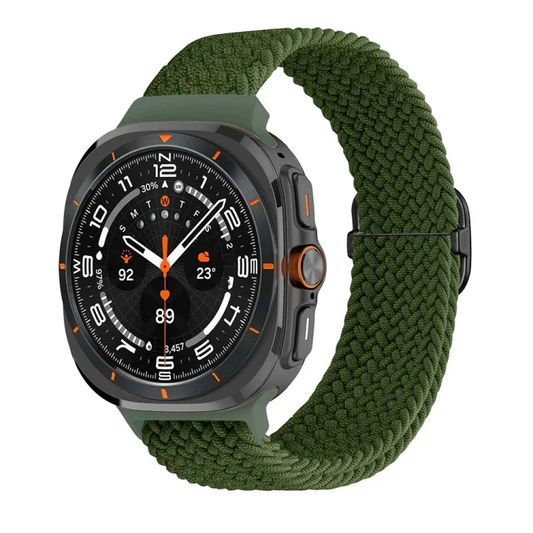 Bracelet de montre tressé en nylon avec boucle coulissante, pour Samsung Galaxy Watch Ultra 47mm / Ultra 2025