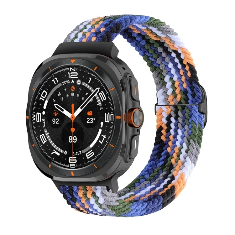 Bracelet de montre tressé en nylon avec boucle coulissante, pour Samsung Galaxy Watch Ultra 47mm / Ultra 2025