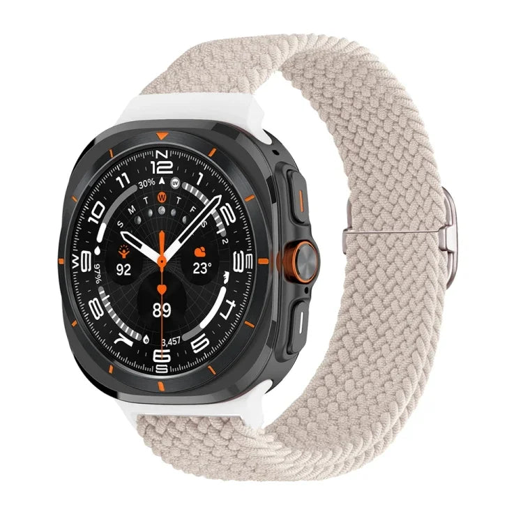 Bracelet de montre tressé en nylon avec boucle coulissante, pour Samsung Galaxy Watch Ultra 47mm / Ultra 2025
