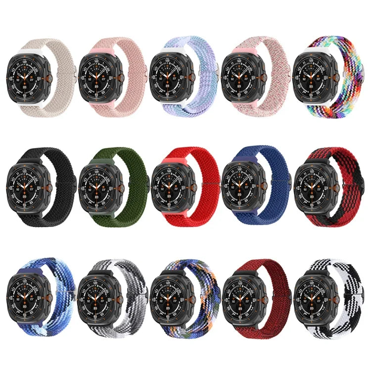 Bracelet de montre tressé en nylon avec boucle coulissante, pour Samsung Galaxy Watch Ultra 47mm / Ultra 2025