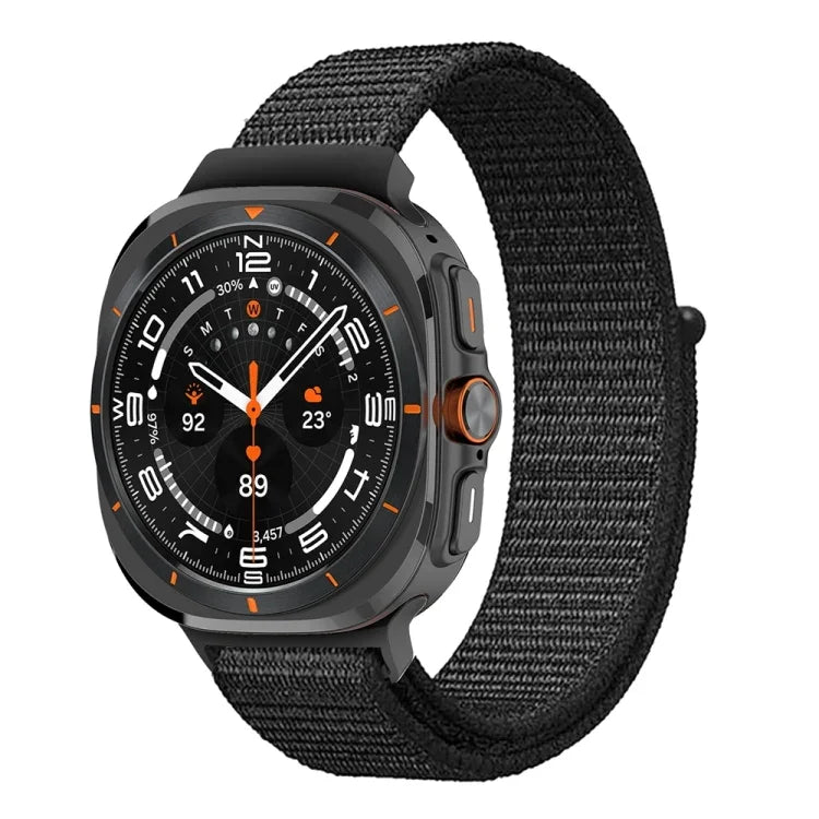 Bracelet de montre en nylon avec connecteur en plastique, pour Samsung Galaxy Watch Ultra 47mm / Ultra 2025