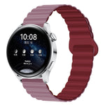 Two Color Magnetic Silicone Watch Band, 20mm