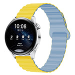 Two Color Magnetic Silicone Watch Band, 22mm