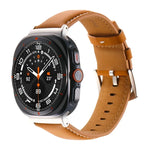 Bracelet de montre en cuir véritable, pour Samsung Galaxy Watch Ultra 47mm / Ultra 2025