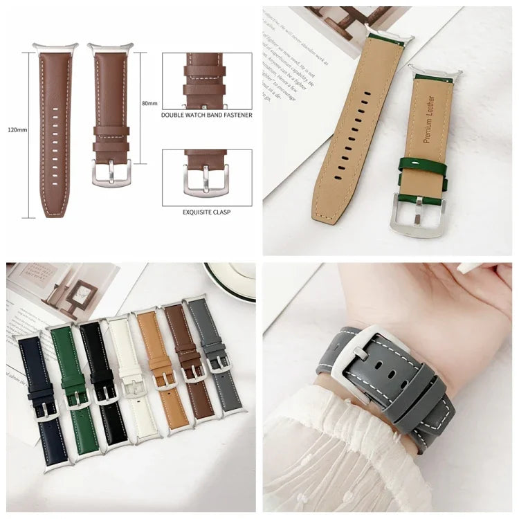 Bracelet de montre en cuir véritable, pour Samsung Galaxy Watch Ultra 47mm / Ultra 2025