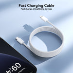 Câble de données de charge rapide JOYROOM S-A45 30W USB-C / Type-C vers 8 broches, longueur : 1m, Type-C vers 8 broches