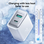 Chargeur rapide USB+USB-C / Type-C JOYROOM JR-TCF15 30W, prise EU, prise UK