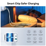 Chargeur rapide USB+USB-C / Type-C JOYROOM JR-TCF15 30W, prise EU, prise UK