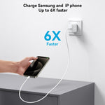 Chargeur rapide JOYROOM JR-TCF24 30W USB-C / Type-C avec ensemble de câbles, prise EU