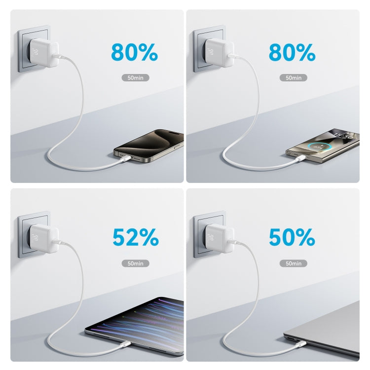 Chargeur rapide JOYROOM JR-TCF24 30W USB-C / Type-C avec ensemble de câbles, prise EU