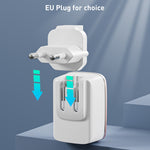 Chargeur rapide USB LDNIO A1204Q QC3.0 18W avec câble USB vers 8 broches 1m, prise EU, prise UK, prise US