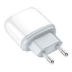 Chargeur rapide USB + Type-C LDNIO Q229 QC3.0 / PD20W avec câble USB vers 8 broches 1m, prise EU, prise UK, prise US
