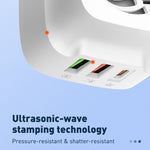 LDNIO Q334 32W Type-C + Dual USB Port Charger with 1m Micro USB Data Cable, EU Plug