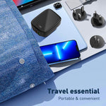 Chargeur port Type-C + double USB LDNIO Q334 32W avec câble de données USB-C / Type-C vers USB-C / Type-C 1m, prise EU, prise UK, prise US