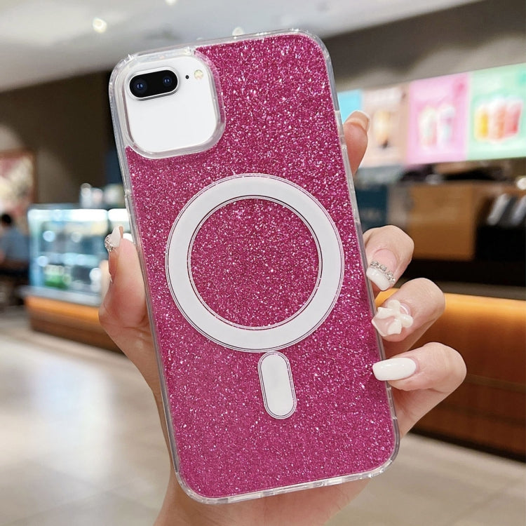 Coque de téléphone MagSafe pailletée transparente en acrylique, Pour iPhone XS Max, Pour iPhone 8 Plus / 7 Plus