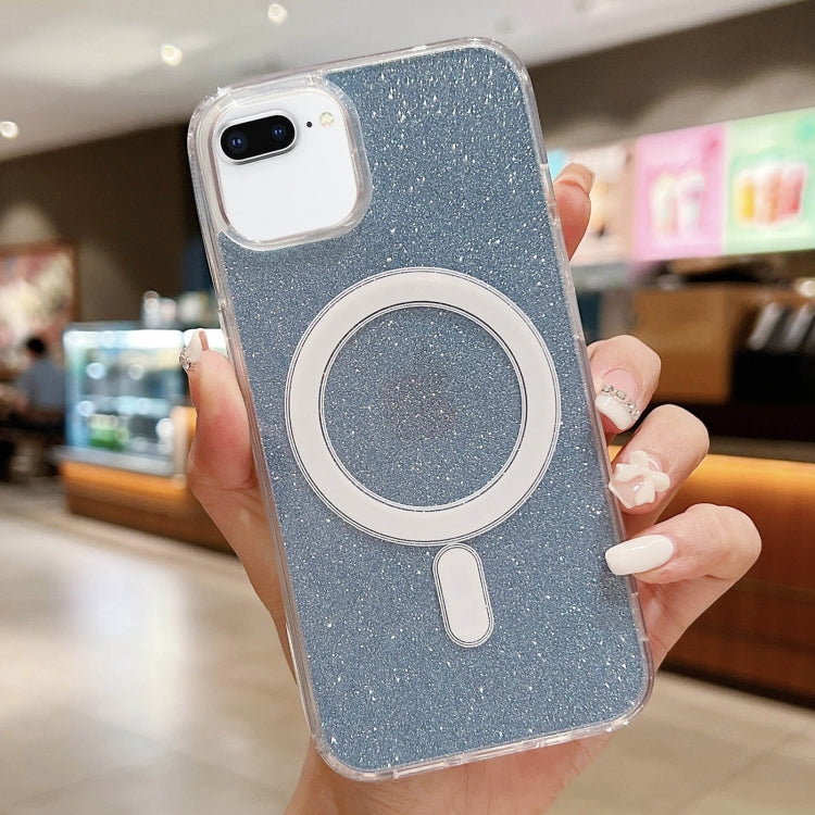 Coque de téléphone MagSafe pailletée transparente en acrylique, Pour iPhone XS Max, Pour iPhone 8 Plus / 7 Plus
