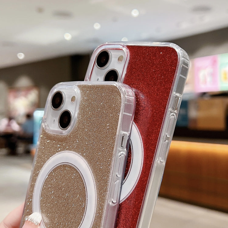 Coque de téléphone MagSafe pailletée transparente en acrylique, Pour iPhone XS Max, Pour iPhone 8 Plus / 7 Plus