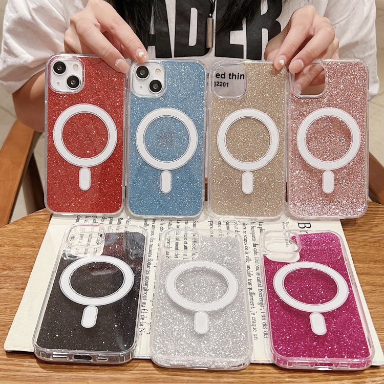 Coque de téléphone MagSafe pailletée transparente en acrylique, Pour iPhone XS Max, Pour iPhone 8 Plus / 7 Plus