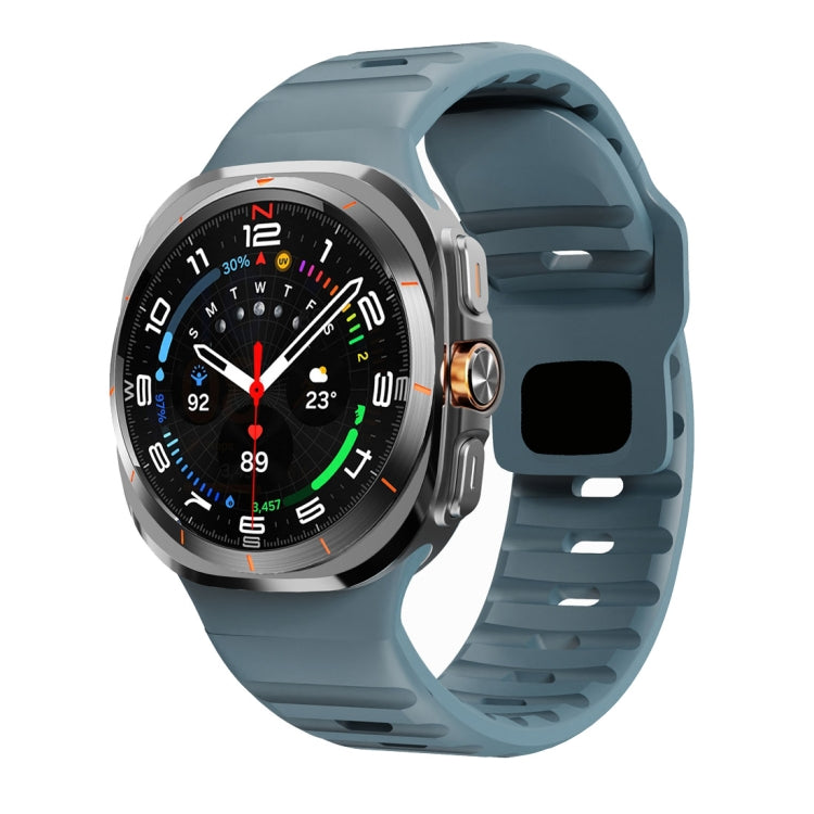 Bracelet de montre en silicone à boucle inversée avec texture vague, pour Samsung Galaxy Watch Ultra 47mm / Ultra 2025