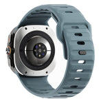 Bracelet de montre en silicone à boucle inversée avec texture vague, pour Samsung Galaxy Watch Ultra 47mm / Ultra 2025