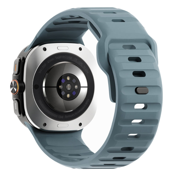 Bracelet de montre en silicone à boucle inversée avec texture vague, pour Samsung Galaxy Watch Ultra 47mm / Ultra 2025