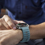 Bracelet de montre en silicone à boucle inversée avec texture vague, pour Samsung Galaxy Watch Ultra 47mm / Ultra 2025