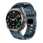 Bracelet de montre en silicone à boucle inversée avec texture vague, pour Samsung Galaxy Watch Ultra 47mm / Ultra 2025
