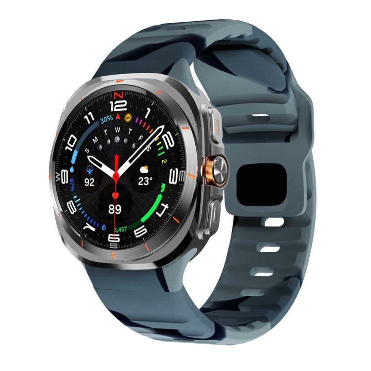 Bracelet de montre en silicone à boucle inversée avec texture vague, pour Samsung Galaxy Watch Ultra 47mm / Ultra 2025