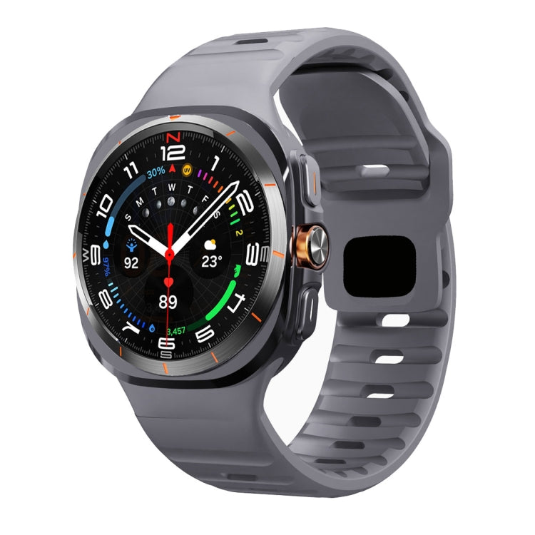 Bracelet de montre en silicone à boucle inversée avec texture vague, pour Samsung Galaxy Watch Ultra 47mm / Ultra 2025