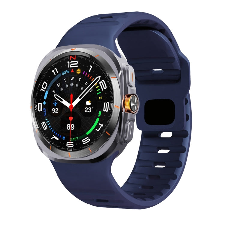 Bracelet de montre en silicone à boucle inversée avec texture vague, pour Samsung Galaxy Watch Ultra 47mm / Ultra 2025